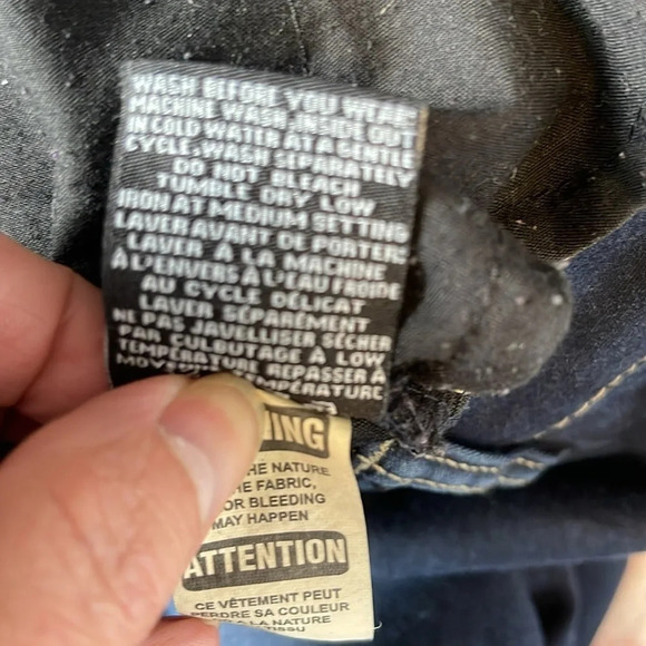 TATTOO Jeans Dark Wash Denim Skinny Jeans Blue 5 Pocket Stretch Size 11 - Picture 9 of 11